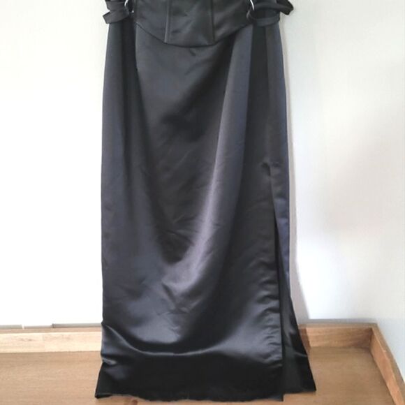 FINAL SALE🔥Gunne Sax 👗Black strapless dress size 11 - Picture 4 of 11